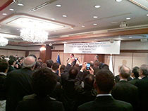 Commemorative reception for Prime Minister of the Republic of Kosovo. "Imperial Hotel"